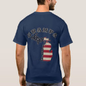 Grampa | Grunge Americana Michigan T-Shirt (Rückseite)