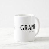 Grampa Jahr festgelegt Kaffeetasse (VorderseiteRechts)