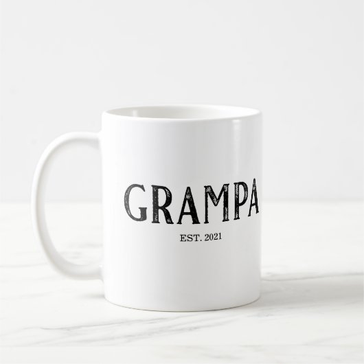 Grampa Jahr festgelegt Kaffeetasse (Links)