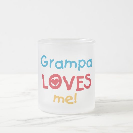 Grampa Lieben T - Shirt und Geschenke Mattglastasse (Mittel)