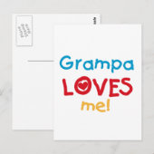 Grampa Lieben T - Shirt und Geschenke Postkarte (Vorne/Hinten)