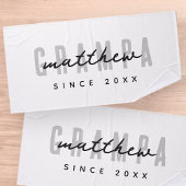 Grampa Moderne Elegante Einfache Vater's Day Badehandtuch