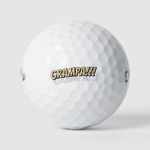 Grampa! Modernes, einfaches Cooles Comic Golfball