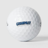 Grampa! Modernes, einfaches Cooles Comic Golfball (Vorderseite)