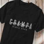 Grampa Seit 20XX Moderne Elegant Einfach T-Shirt<br><div class="desc">Dieses einfache und moderne Design besteht aus san-Serifentypografie.</div>