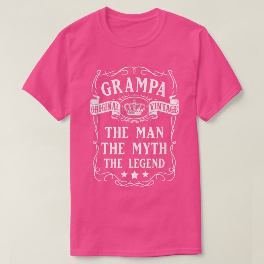 Grampa The ManMythLegend Großvater T-Shirt (Design vorne)