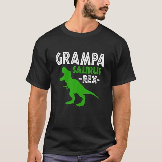 Grampasaurus T Rex Dinosaur Grampa Saurus Familie T-Shirt (Vorderseite)