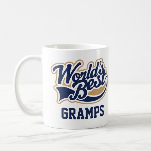 Grampe Welten Bestes Großvater-Geschenk Kaffeetasse (Links)