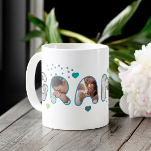Grampen-Großoper für das mehrfache Foto-Briefing Kaffeetasse