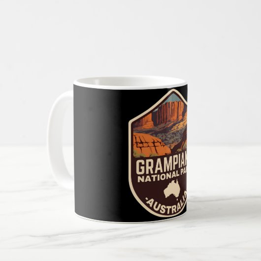 Grampians � der endlose Horizont Australiens Kaffeetasse (Vorderseite Links)