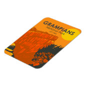 Grampians Nationalpark Australien Vintag Magnet (Linke Seite)