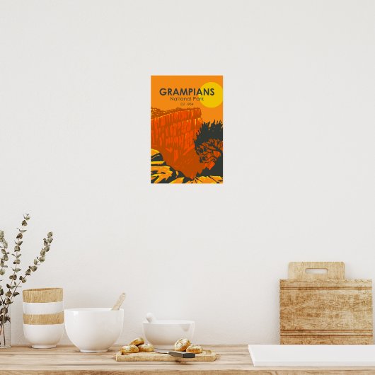 Grampians Nationalpark Australien Vintag Poster (Küche)