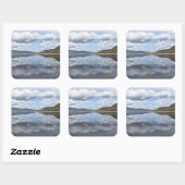 Grampians Reflected Quadratischer Aufkleber (Blatt)