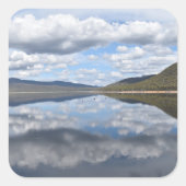 Grampians Reflektiert Quadratischer Aufkleber (Vorderseite)