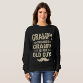 Grampie, weil Opa für alte Typ lustigen Vater F Sweatshirt (Vorne ganz)