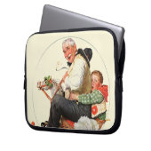 Gramps auf Schaukelpferd Laptopschutzhülle (Vorderseite Links)