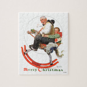 Gramps auf Schaukelpferd Puzzle