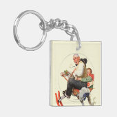 Gramps auf Schaukelpferd Schlüsselanhänger (Vorderseite links)