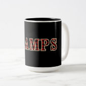 GRAMPS Rustikales Rotes Schwarzes Buffalo Schachbr Zweifarbige Tasse (VorderseiteRechts)