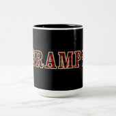 GRAMPS Rustikales Rotes Schwarzes Buffalo Schachbr Zweifarbige Tasse (Mittel)