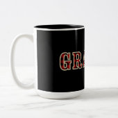 GRAMPS Rustikales Rotes Schwarzes Buffalo Schachbr Zweifarbige Tasse (Links)