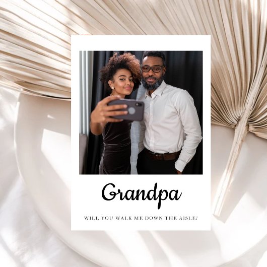 Gramps werden Sie mich den Aisle-Vater hinunter la Einladung