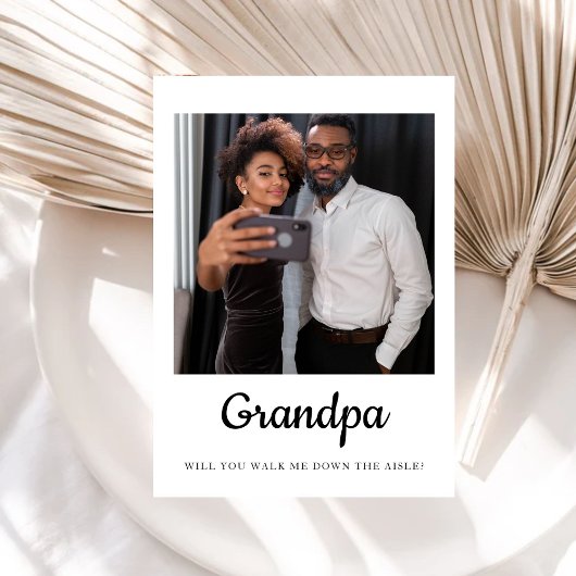 Gramps werden Sie mich den Aisle-Vater hinunter la Postkarte