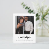 Gramps werden Sie mich den Aisle-Vater hinunter la Postkarte (Stehend Vorderseite)