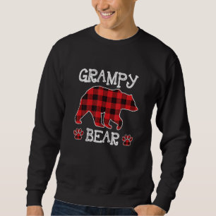 Grampy Bear Christmas Pajama Red Kariert Buffalo F Sweatshirt