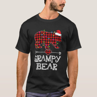 Grampy Bear Christmas Pajama Red Kariert Buffalo F T-Shirt