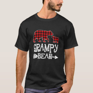 Grampy Bear Christmas Pajama Red Kariert Buffalo T-Shirt