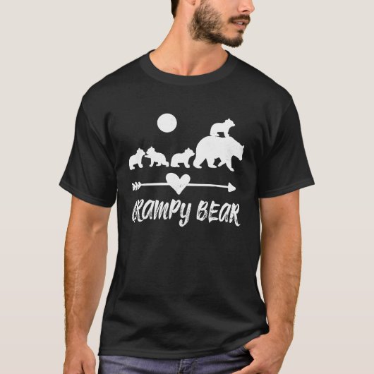 Grampy Bear with Four Cute Bear Cubs T-Shirt (Vorderseite)