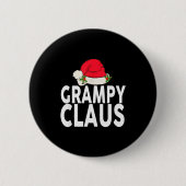 Grampy Claus Christmas Family Group Matching Pajam Button (Vorderseite)