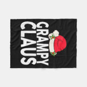 Grampy Claus Christmas Family Group Matching Pajam Fleecedecke (Vorderseite (Horizontal))