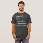 Grampy Definition T Funny Cool Prestige Geschenk T-Shirt (Vorne ganz)