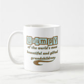 Grampy der begabten Enkelkinder Kaffeetasse (Links)