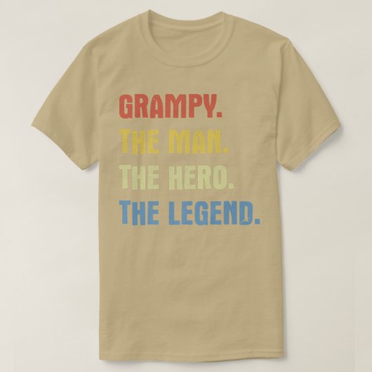 Grampy der Mann, der Held der Legende T-Shirt (Design vorne)