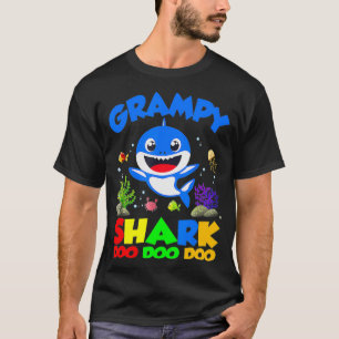 Grampy des Baby Shark Birthday Grampy Shark  T-Shirt