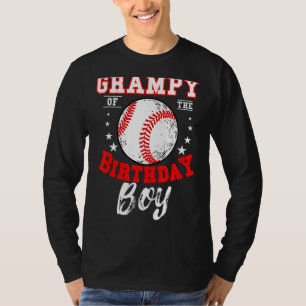 Grampy des Geburtstags Boy Baseball Theme Bday Cel T-Shirt