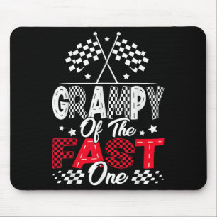 Grampy des schnellen ersten Rennwagens zum Geburts Mousepad