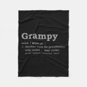 Grampy Design_ Funny Definition Fleecedecke (Vorderseite)