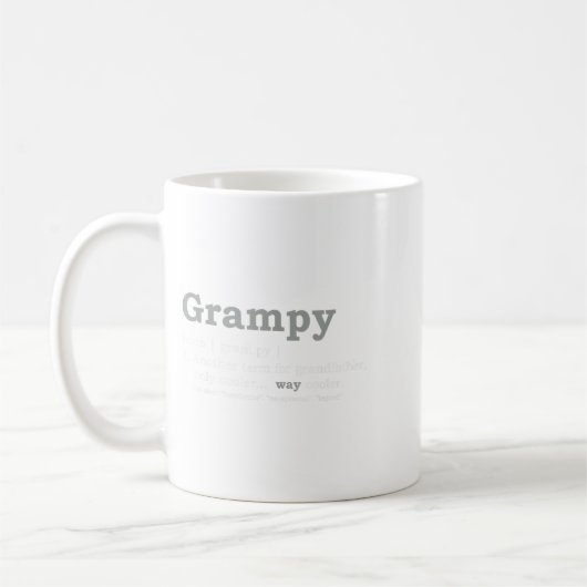 Grampy Design_ Funny Definition Kaffeetasse (Links)