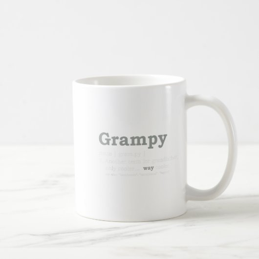 Grampy Design_ Funny Definition Kaffeetasse (Rechts)