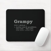 Grampy Design_ Funny Definition Mousepad (Mit Mouse)