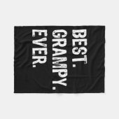 Grampy Ever Funny Cool  Fleecedecke (Vorderseite (Horizontal))