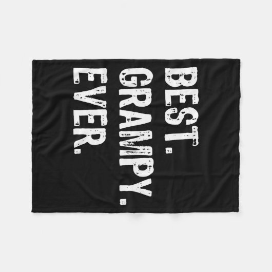 Grampy Ever Funny Cool  Fleecedecke (Vorderseite (Horizontal))