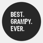 Grampy Ever Funny Cool  Runder Aufkleber (Vorderseite)
