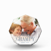 Grampy Grandpa Jahr etabliert Fotoblock (Vorderseite)