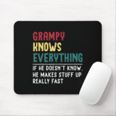 Grampy Know alles Vathetag für lustige Groß Mousepad (Mit Mouse)