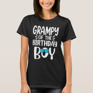 Grampy of the Birthday Boy Mama Vater Kinder Famil T-Shirt